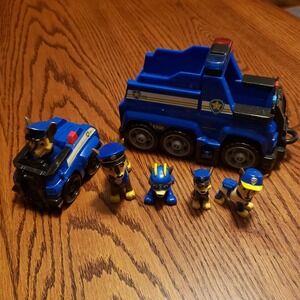 Paw Patrol‎ Chase Police Cruiser Vehicle & Figures Lot Toy Car Truck